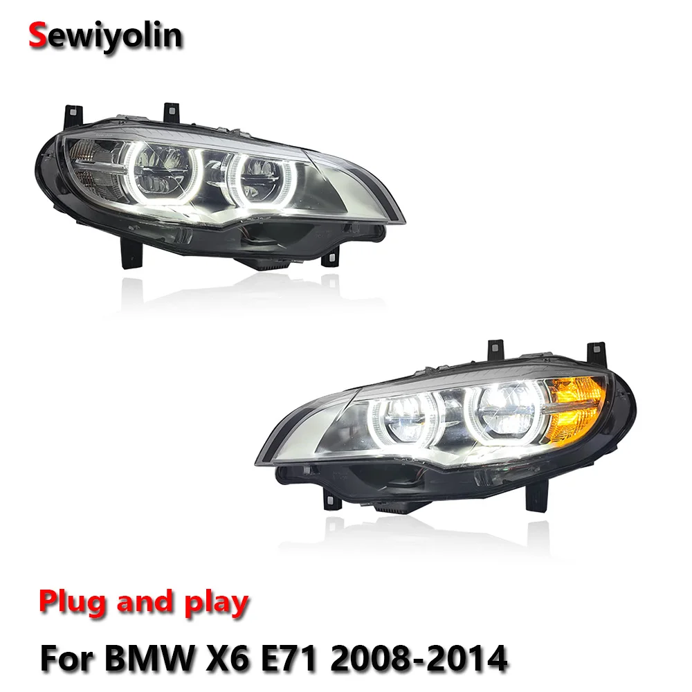 Car LED Headlight Light Assemblies For BMW X6 E71 2008-2014 Auto Fog DRL Brake Turn Signal Lamp Plug and Play
Car LED Headlight Light Assemblies For BMW X6 E71 2008-2014 Auto Fog DRL Brake Turn Signal Lamp Plug and Play