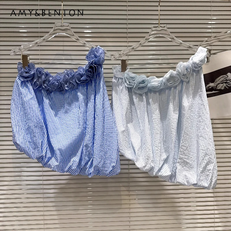 2026 Summer New Vacation Casual Off-Shoulder Women's Tank Top French Design Ruffled Floral Neckline Vertical Stripes Vest Ladies
2026 Summer New Vacation Casual Off-Shoulder Women's Tank Top French Design Ruffled Floral Neckline Vertical Stripes Vest Ladies