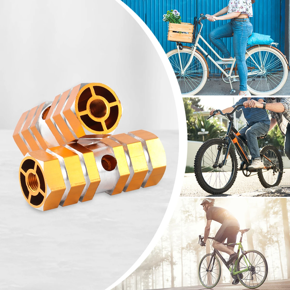 Cylinder Pegs Pedal Bar Bike Repairing Accessories Mountain Pedals Golden Sturdy Aluminum Alloy Long Suitable Footpeg
Cylinder Pegs Pedal Bar Bike Repairing Accessories Mountain Pedals Golden Sturdy Aluminum Alloy Long Suitable Footpeg