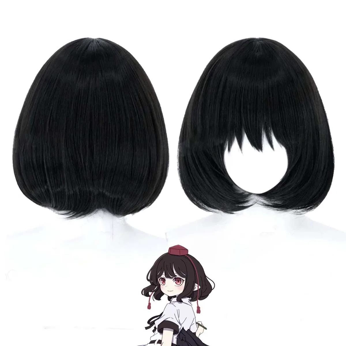 Women Game Touhou Project Cosplay Shameimaru Aya Black Short Hair Wig
Women Game Touhou Project Cosplay Shameimaru Aya Black Short Hair Wig