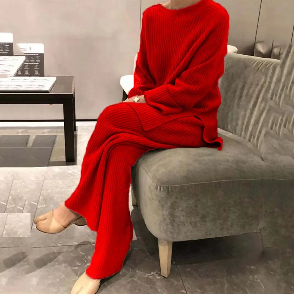 Korean Style Sweaters Pant Sets Women Daily Casual Solid Streetwear Loose Long Sleeve Set Ladies Autumn Winter Clothes
Korean Style Sweaters Pant Sets Women Daily Casual Solid Streetwear Loose Long Sleeve Set Ladies Autumn Winter Clothes