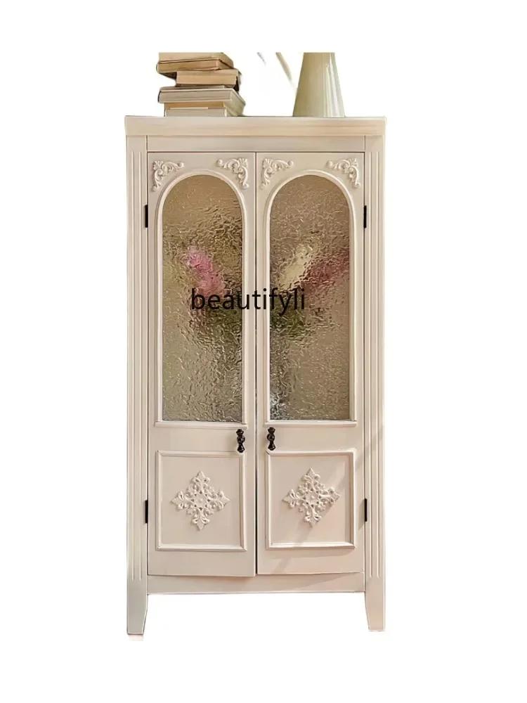 French Retro Solid Wood Sideboard Living Room Home Arch Carved Wine Cabinet Storage High Cabinet
French Retro Solid Wood Sideboard Living Room Home Arch Carved Wine Cabinet Storage High Cabinet