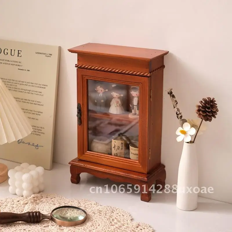 Wooden Retro Dustproof Desktop Storage Cabinet Restaurant Ornaments Display Rack Cosmetic Lipstick Storage Box
Wooden Retro Dustproof Desktop Storage Cabinet Restaurant Ornaments Display Rack Cosmetic Lipstick Storage Box