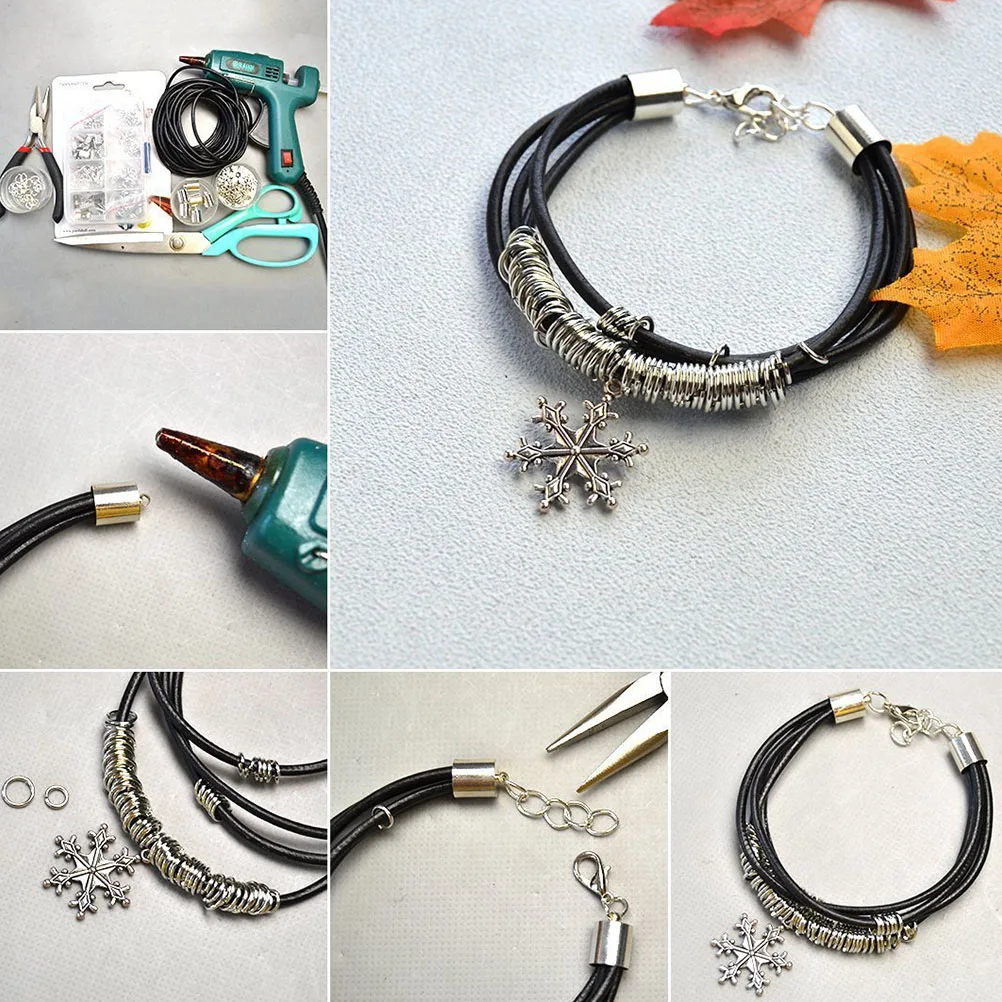 Cowhide Rope Bracelet Necklace Black Lanyard DIY Jewelry Accessory Cords Hand Woven Making Accessories
Cowhide Rope Bracelet Necklace Black Lanyard DIY Jewelry Accessory Cords Hand Woven Making Accessories