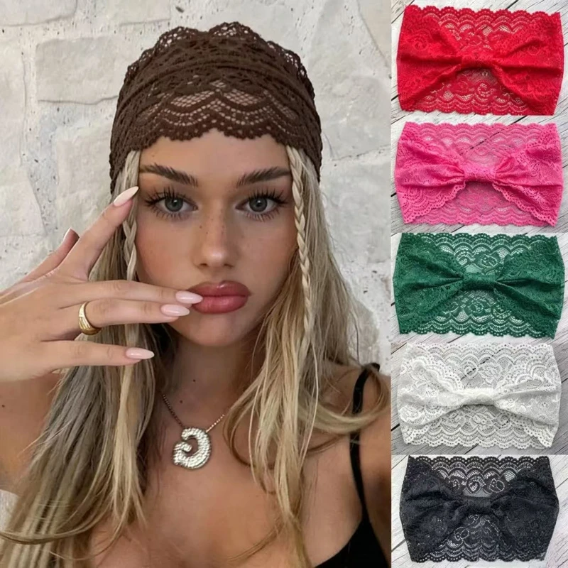Vintage Lace Crochet Wide Headband, Women's soft Eastic Stretch Hair Turban, Boho beach wedding Hair Accessories Daily Wear
Vintage Lace Crochet Wide Headband, Women's soft Eastic Stretch Hair Turban, Boho beach wedding Hair Accessories Daily Wear