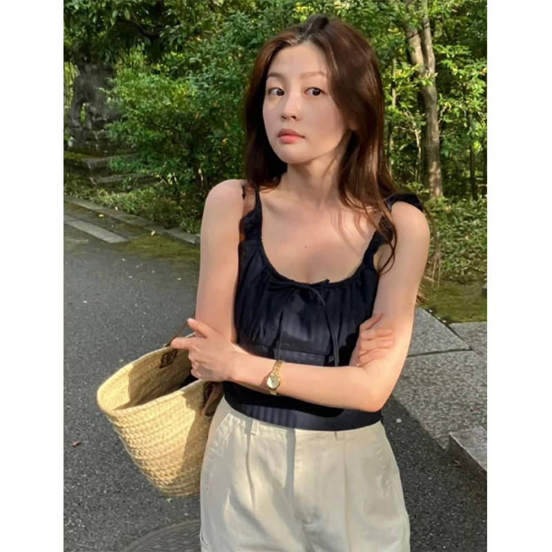 U-Ne плиссированный облегающий топ с поясом ter Ne, женский топ Dongda Gate, лето 202, дизайн Sense Dstring Dstring
U-Ne плиссированный облегающий топ с поясом ter Ne, женский топ Dongda Gate, лето 202, дизайн Sense Dstring Dstring