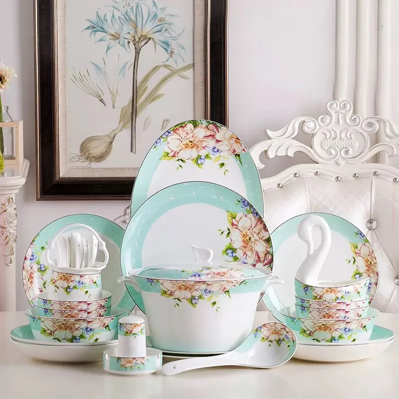 49pcs, bone china korean dinnerware set, floral vintage ceramic japanese bento boxes, plate & bowl, kitchen accessories, dishes
49pcs, bone china korean dinnerware set, floral vintage ceramic japanese bento boxes, plate & bowl, kitchen accessories, dishes