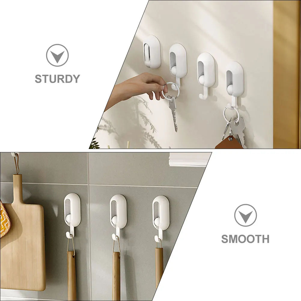 4 Pcs Hooks Set Kitchen Bathroom Towel Hooks Heavy Duty Adhesive Hanger White Swivel Storage ganizer
4 Pcs Hooks Set Kitchen Bathroom Towel Hooks Heavy Duty Adhesive Hanger White Swivel Storage ganizer