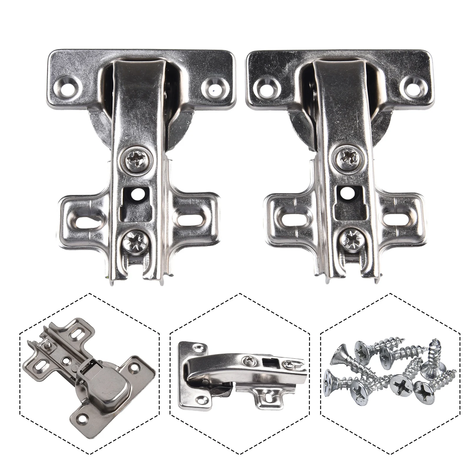 2Pieces C Serie Hinges Stainless Steel Hydraulic Cabinet Hinges Damper Soft Quiet Closer Wardrobe Cupboard Furniture Door DIY
2Pieces C Serie Hinges Stainless Steel Hydraulic Cabinet Hinges Damper Soft Quiet Closer Wardrobe Cupboard Furniture Door DIY