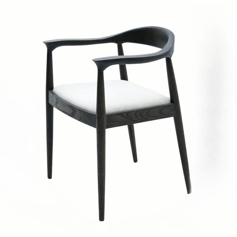Black solid wood minimalist modern library reading coffee shop restaurant chair
Black solid wood minimalist modern library reading coffee shop restaurant chair