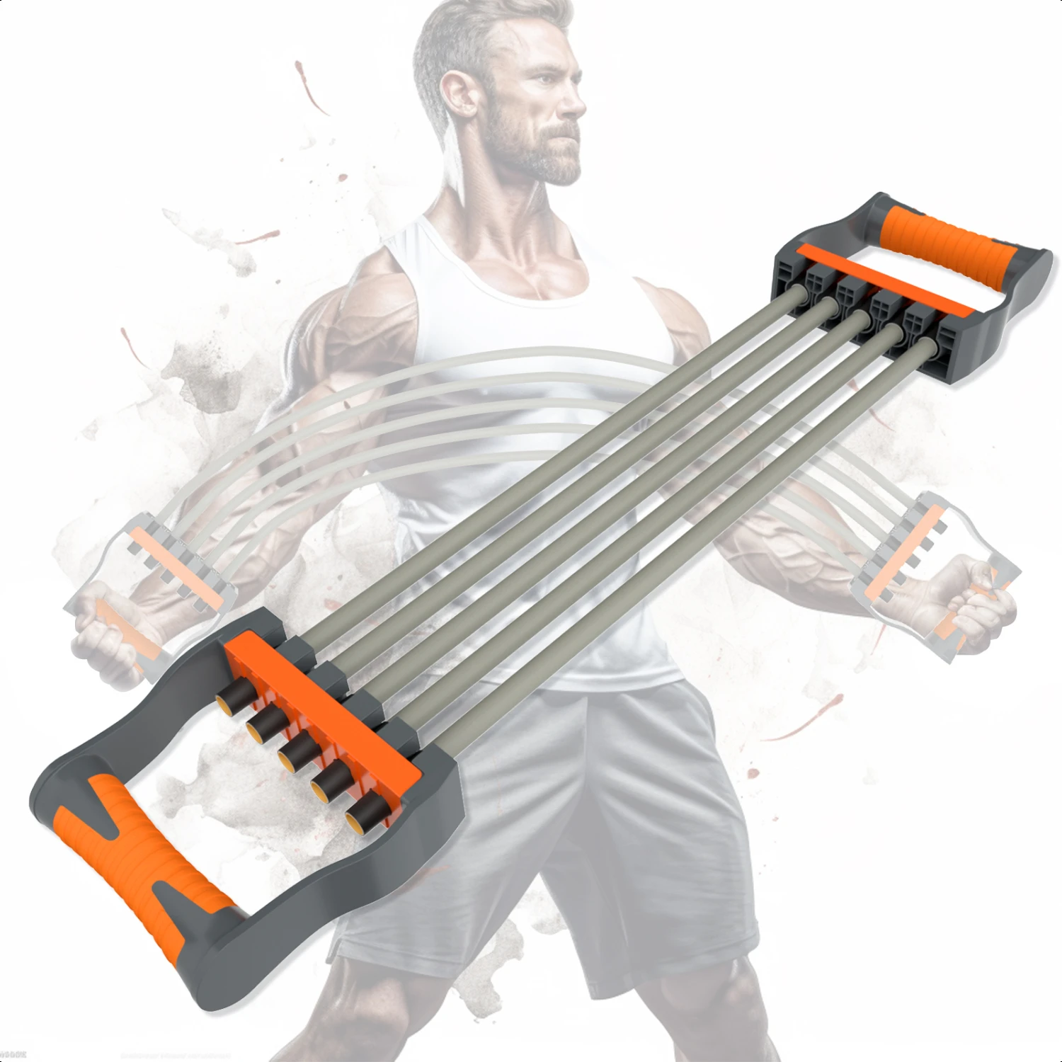 Adjustable 5-Rope Resistance Chest Expander - Strength Trainer Gym Muscle Training Exercise System Increase Bands Capacity and
Adjustable 5-Rope Resistance Chest Expander - Strength Trainer Gym Muscle Training Exercise System Increase Bands Capacity and