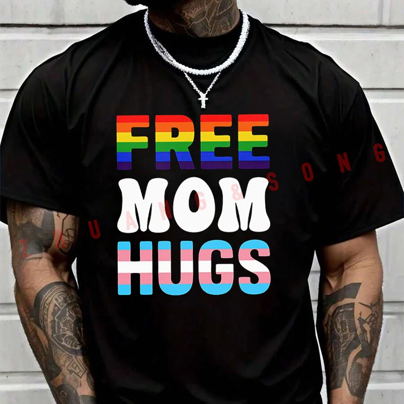 Мужская и женская летняя футболка с принтом "Free Mom Hugs", свободная повседневная базовая футболка с коротким рукавом, унисекс, круглый вырез
Мужская и женская летняя футболка с принтом "Free Mom Hugs", свободная повседневная базовая футболка с коротким рукавом, унисекс, круглый вырез