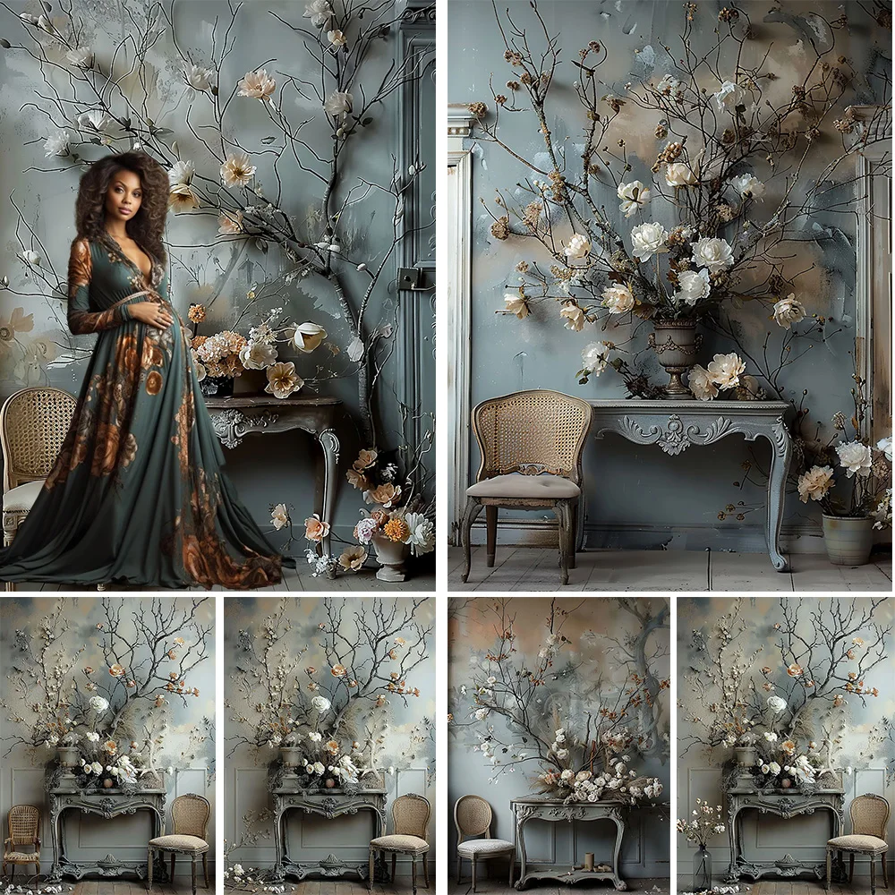 Maternity Art Floral Portrait Background Studio Flower Decor Vintage Blue Damaged Wall Backdrop Booth Baby Indoor Photography
Maternity Art Floral Portrait Background Studio Flower Decor Vintage Blue Damaged Wall Backdrop Booth Baby Indoor Photography