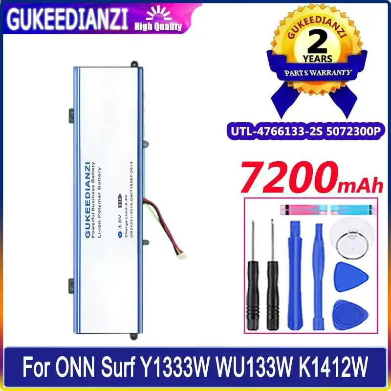 Battery Utl-4766133-2S 5072300P 7200mAh For Onn Surf Y1333W WU133W K1412W For Haier Leadpie M1 For Greatwall Ditecma LP14123
Battery Utl-4766133-2S 5072300P 7200mAh For Onn Surf Y1333W WU133W K1412W For Haier Leadpie M1 For Greatwall Ditecma LP14123