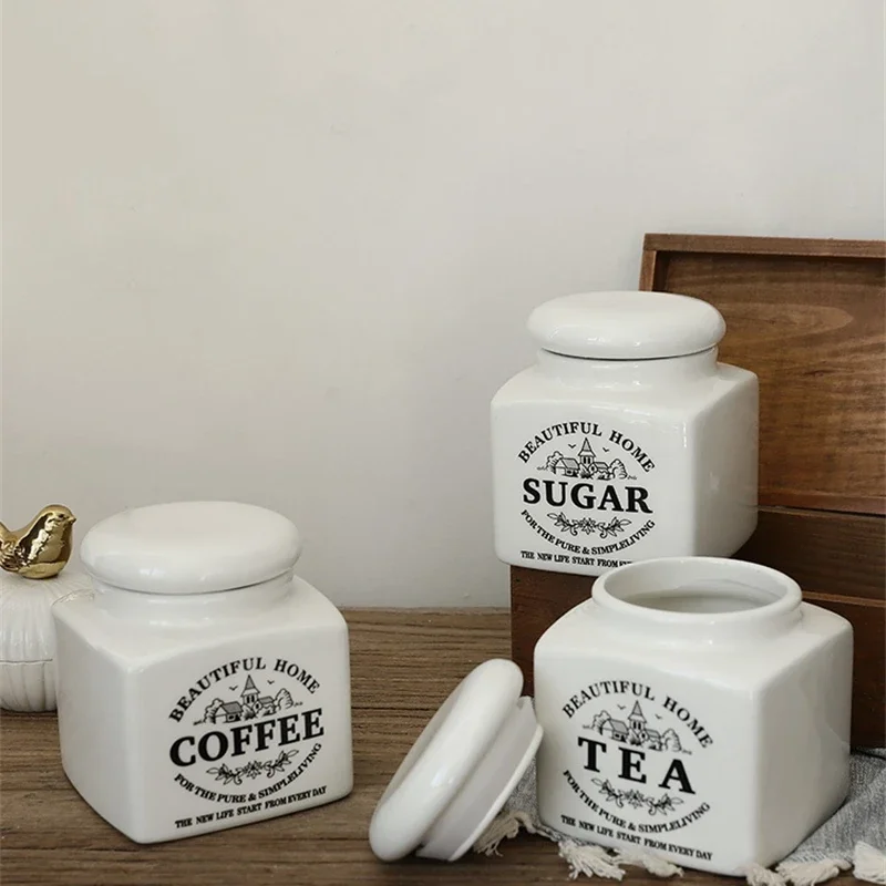 Ceramic Storage Jar European Minimalist Airtight Kitchen Canister For Coffee Cookies Tea Home Table Decor Gift For Women
Ceramic Storage Jar European Minimalist Airtight Kitchen Canister For Coffee Cookies Tea Home Table Decor Gift For Women
