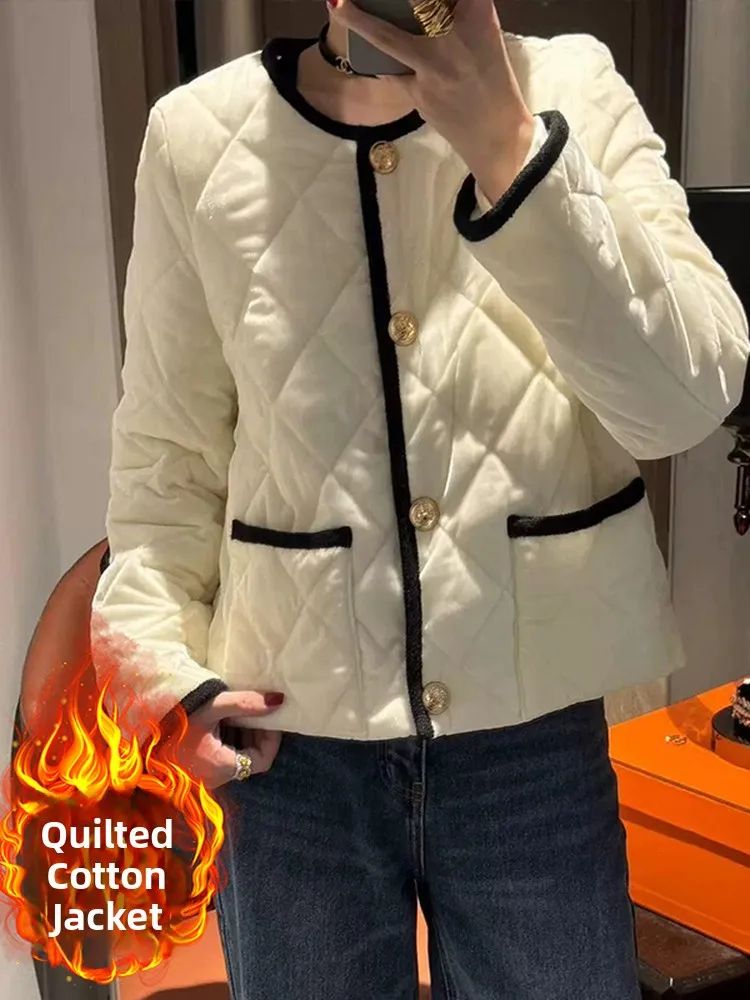 Ouziya, зимнее хлопковое джемто, женское круглое бархатное стеганое цветное пальто на одной пуговице, простое пальто для поездок на работу, L...
Ouziya, зимнее хлопковое джемто, женское круглое бархатное стеганое цветное пальто на одной пуговице, простое пальто для поездок на работу, L...