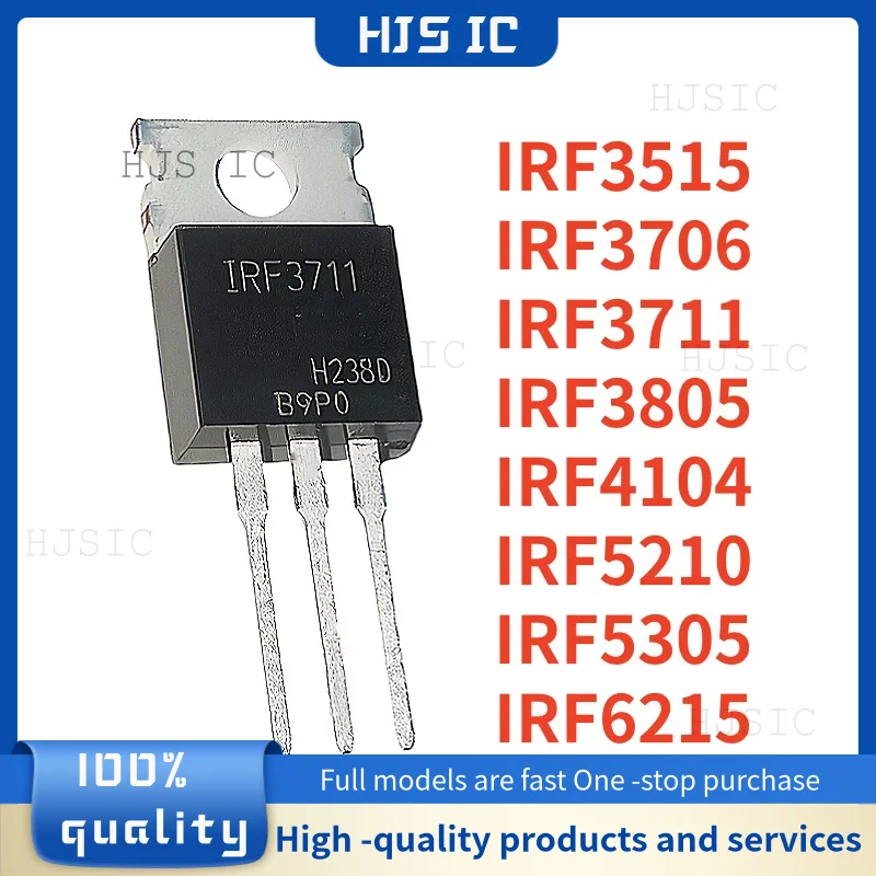 10 шт. новый IRF IRF3515 IRF3706 IRF3711 IRF3805 IRF4104 IRF5210 IRF5305 IRF6215 PBF TO-220 Полевой транзистор
10 шт. новый IRF IRF3515 IRF3706 IRF3711 IRF3805 IRF4104 IRF5210 IRF5305 IRF6215 PBF TO-220 Полевой транзистор