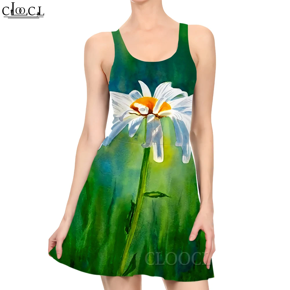 CLOOCL New Fashion Women Mini Dress Beautiful Daisy Pattern 3D Printing for Summer Female Sleeveless Short Dresses Casual Style
CLOOCL New Fashion Women Mini Dress Beautiful Daisy Pattern 3D Printing for Summer Female Sleeveless Short Dresses Casual Style