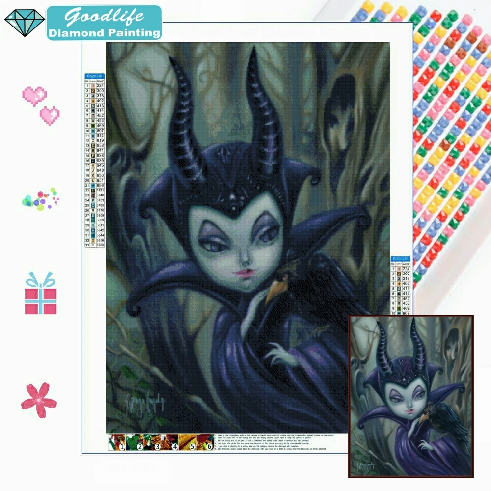 Maleficent 5D DIY Diamond Painting Drill Square/Round Embroidery Big Eyes Creepy Witch Raven Crow Mosaic Cross Stitch Home Decor
Maleficent 5D DIY Diamond Painting Drill Square/Round Embroidery Big Eyes Creepy Witch Raven Crow Mosaic Cross Stitch Home Decor