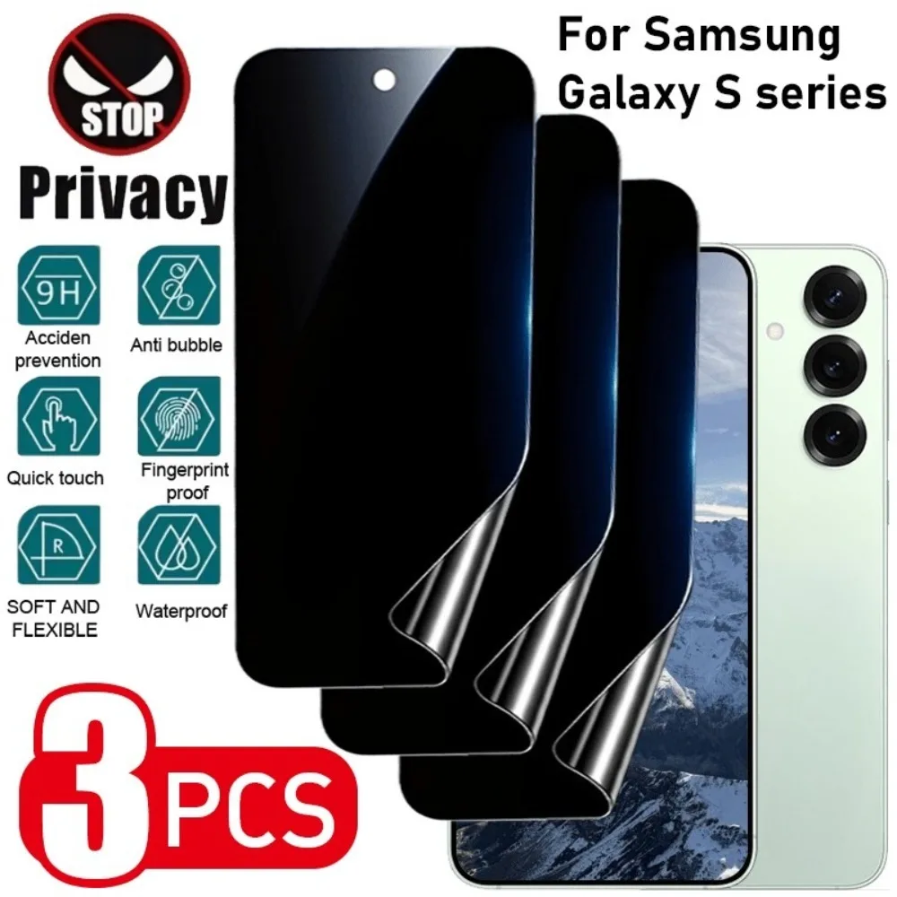 3Pcs Full Cover Privacy Hydrogel Film for Samsung Galaxy S26 S25 S24 Ultra S23 S22 S21 Plus S25 S24 FE Anti-Scratch Protectors
3Pcs Full Cover Privacy Hydrogel Film for Samsung Galaxy S26 S25 S24 Ultra S23 S22 S21 Plus S25 S24 FE Anti-Scratch Protectors