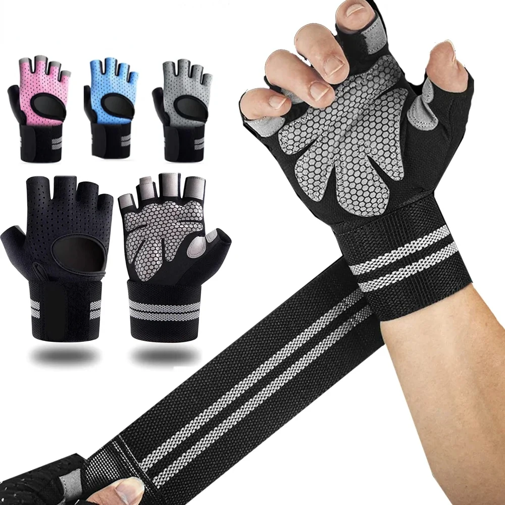 1Pair Half Finger Gym Fitness Gloves with Wrist Wrap Support for Men Women Crossfit Workout Power Weight Lifting Equipment
1Pair Half Finger Gym Fitness Gloves with Wrist Wrap Support for Men Women Crossfit Workout Power Weight Lifting Equipment