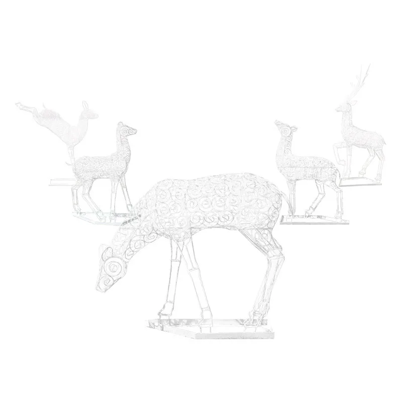 Wrought iron hollow sika deer ornament outdoor garden landscape
Wrought iron hollow sika deer ornament outdoor garden landscape