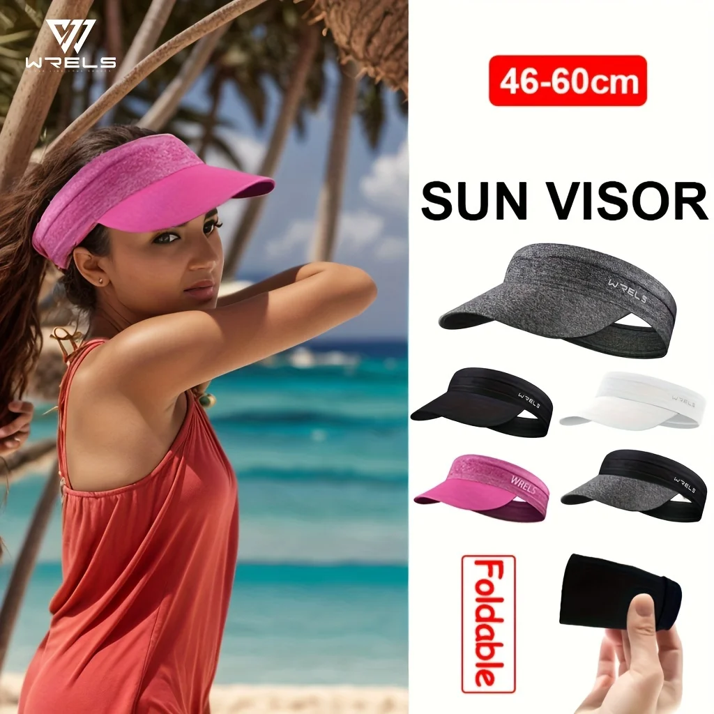 WRELS Summer Visor Cap Outdoor Sunshade Men Women Breathable Sweat Absorption Lightweight Packable Caps Hight Elastic Sports Hat
WRELS Summer Visor Cap Outdoor Sunshade Men Women Breathable Sweat Absorption Lightweight Packable Caps Hight Elastic Sports Hat
