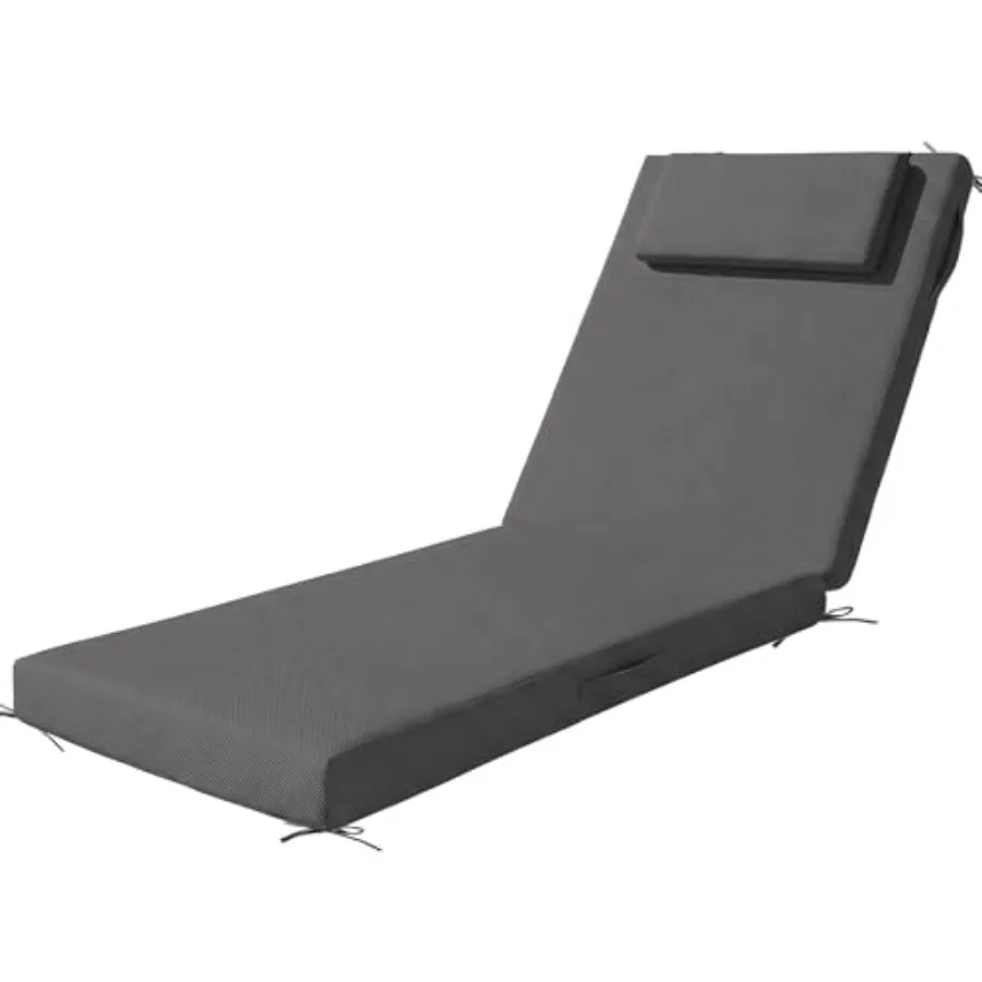 Outdoor Chaise Lounge Cushions, 71x21 Inch Olefin Water and Fade Resistant Pool Lounge Chair Cushions, Patio Sun Lounger Pad wi
Outdoor Chaise Lounge Cushions, 71x21 Inch Olefin Water and Fade Resistant Pool Lounge Chair Cushions, Patio Sun Lounger Pad wi