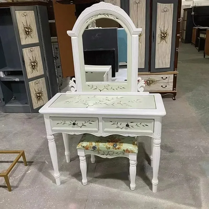 Luxury Aesthetic Storage Modern Light Dressing Table LED Mirror Nordic Dressing Table Design Meubles De Chambre Garden Furniture
Luxury Aesthetic Storage Modern Light Dressing Table LED Mirror Nordic Dressing Table Design Meubles De Chambre Garden Furniture