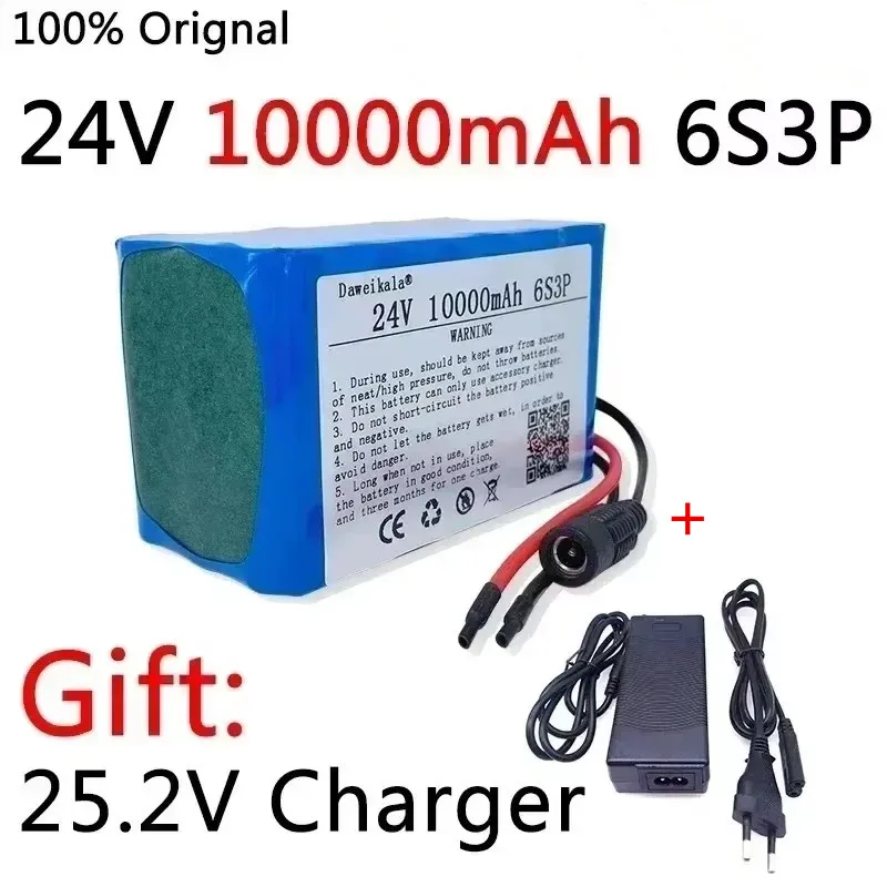 24V 10.0Ah 6S3P 18650 Battery Li-ion Battery 24V 10000mAh Electric Bicycle Moped /Electric/Li Ion Battery Pack+Charger
24V 10.0Ah 6S3P 18650 Battery Li-ion Battery 24V 10000mAh Electric Bicycle Moped /Electric/Li Ion Battery Pack+Charger