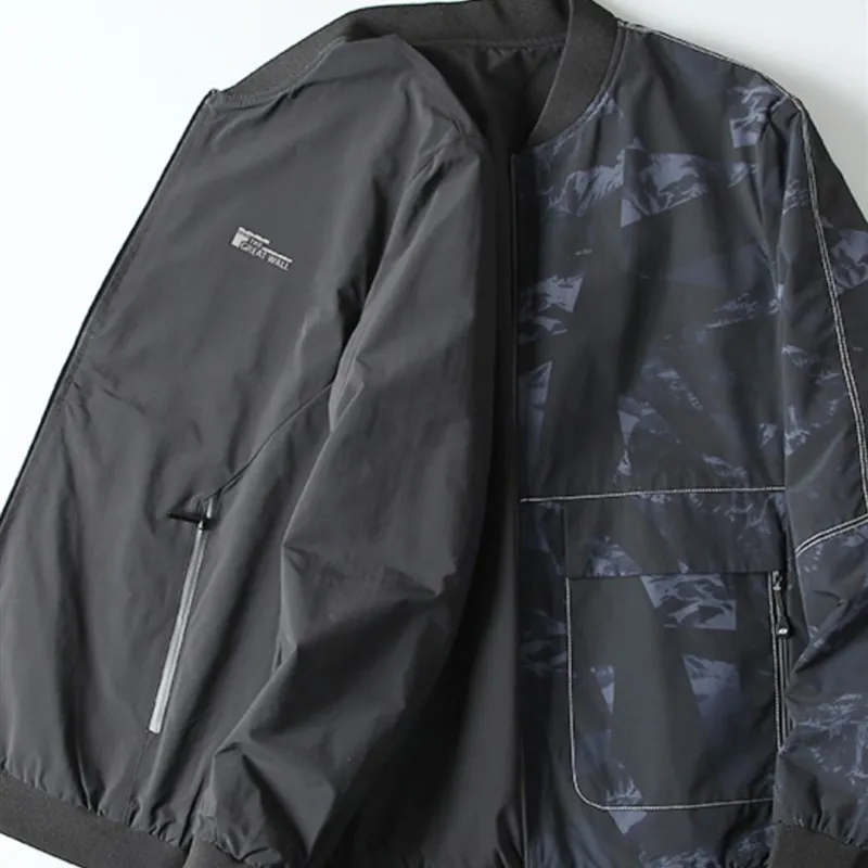 Double-Sided Wear Baseball Collar Short Jacket Men's Casual Business Dad Clothes Fashion Urban Style Autumn Outerwear
Double-Sided Wear Baseball Collar Short Jacket Men's Casual Business Dad Clothes Fashion Urban Style Autumn Outerwear