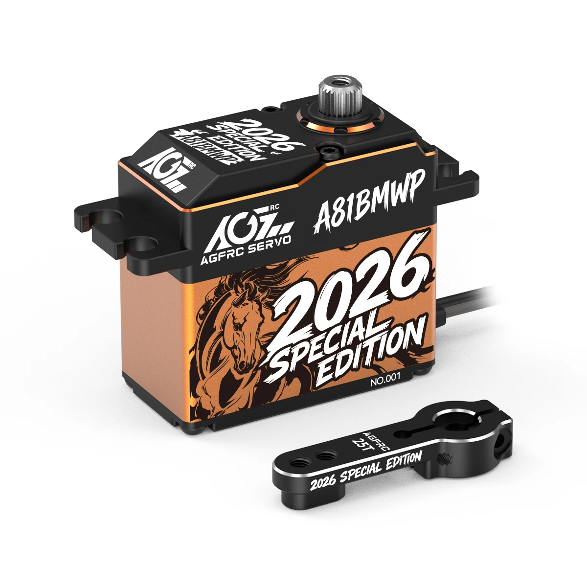 AGFRC A81BMWP 55KG 2026 Special Edition Waterproof RC Servo Motor High Torque Full Metal Gears
AGFRC A81BMWP 55KG 2026 Special Edition Waterproof RC Servo Motor High Torque Full Metal Gears