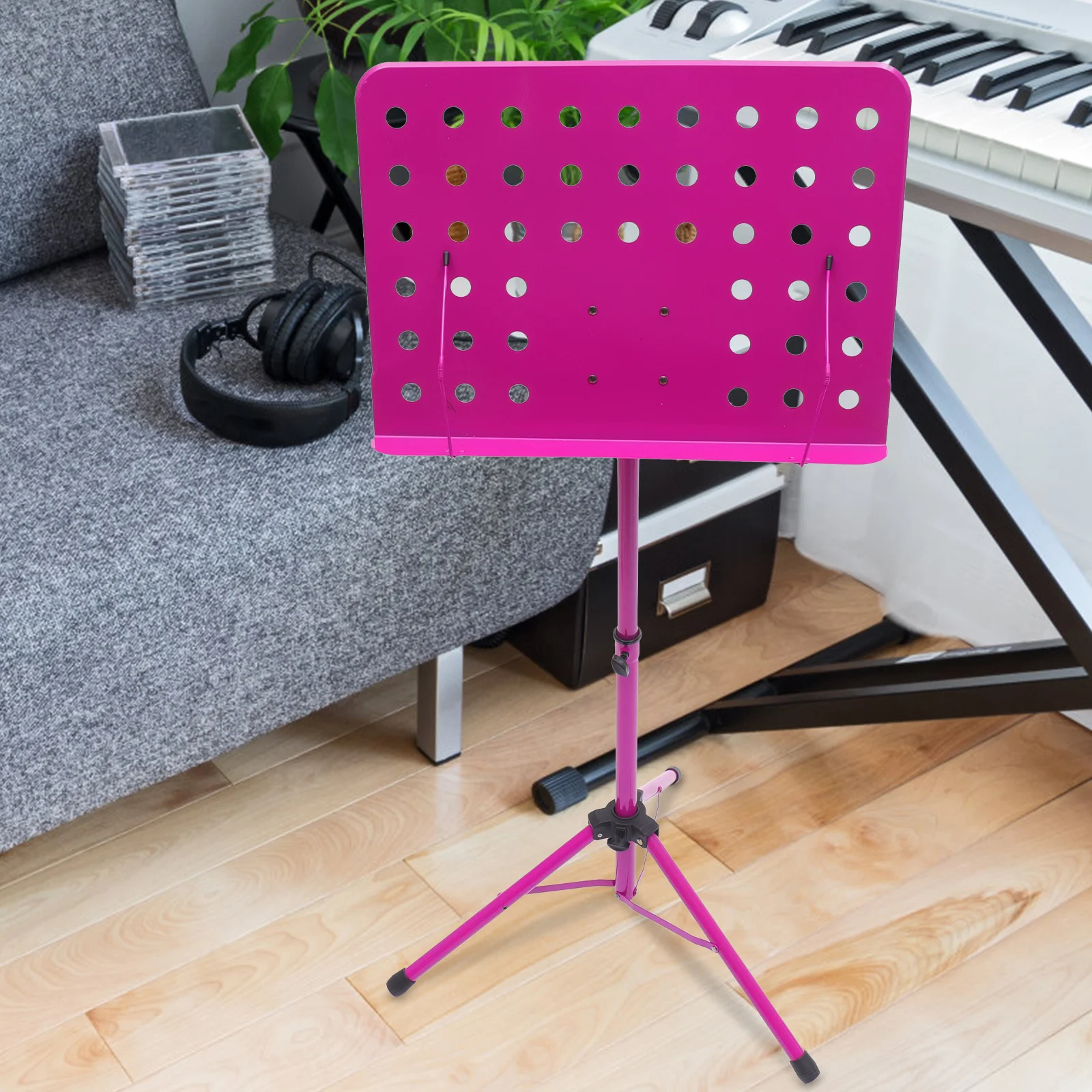 Folding Aluminum Alloy Sheet Stand For Guitar Violin Saxophone Lightweight Portable Telescopic Rotatable 340 Degree Non-Slip
Folding Aluminum Alloy Sheet Stand For Guitar Violin Saxophone Lightweight Portable Telescopic Rotatable 340 Degree Non-Slip