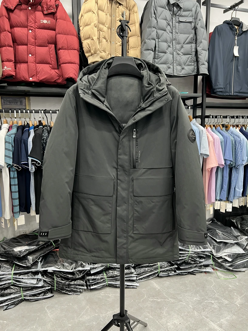 Теплая мужская куртка-пуховик из полиэфирного волокна средней длины на молнии, повседневная, базовая, грязеотталкивающая
Теплая мужская куртка-пуховик из полиэфирного волокна средней длины на молнии, повседневная, базовая, грязеотталкивающая