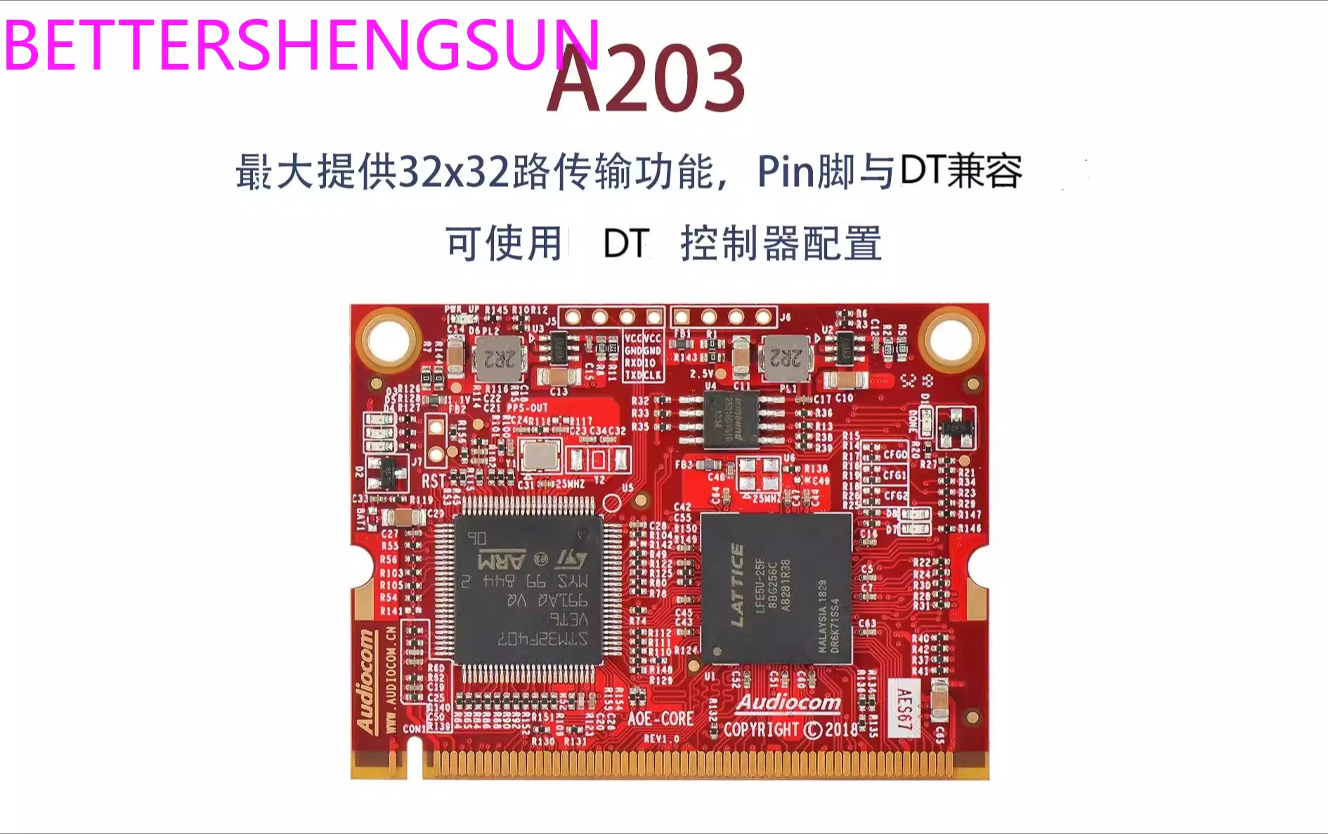 AES67 DT Audio Network Transmission Interface Module 32x32 A203
AES67 DT Audio Network Transmission Interface Module 32x32 A203