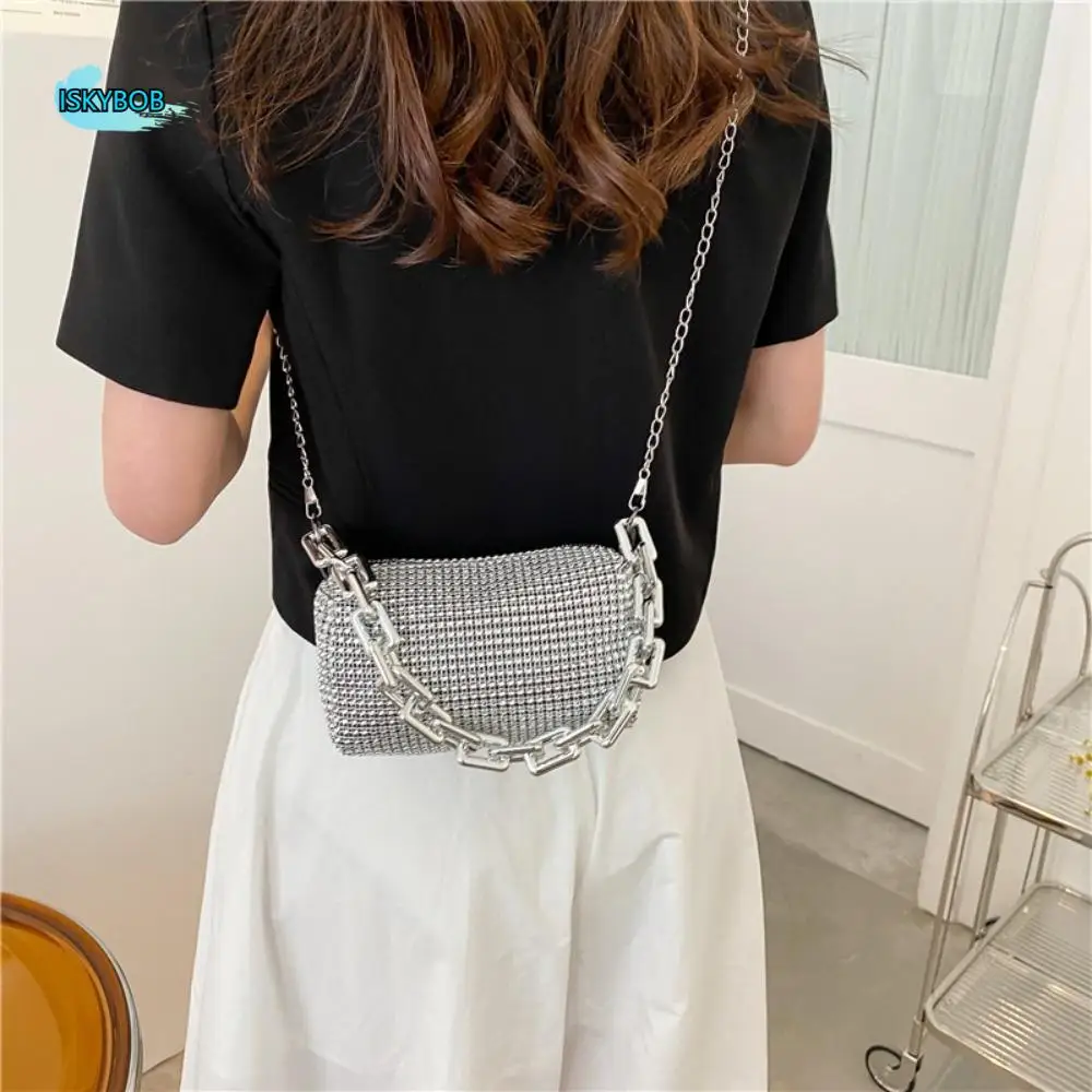 Simple Large Capacity Rhinestone Handbag Zipper Phone Bag Small Square Bag Cosmetic Bag Pillow Bag Women Shoulder Bag Ladies
Simple Large Capacity Rhinestone Handbag Zipper Phone Bag Small Square Bag Cosmetic Bag Pillow Bag Women Shoulder Bag Ladies