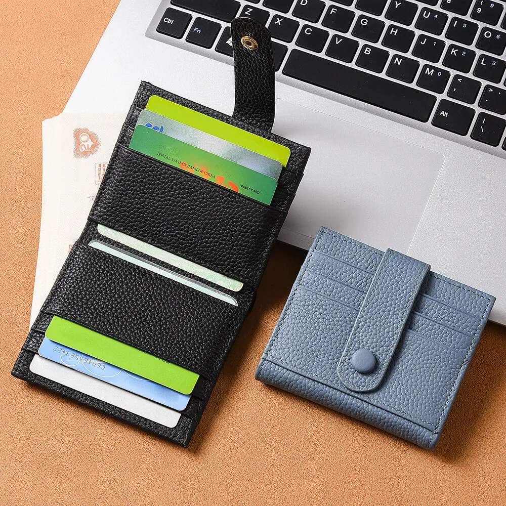 Real Leather Card Holder for Women Short Style Small Purse Integrated Design Multi-cards Slots Money Thin Wallet
Real Leather Card Holder for Women Short Style Small Purse Integrated Design Multi-cards Slots Money Thin Wallet