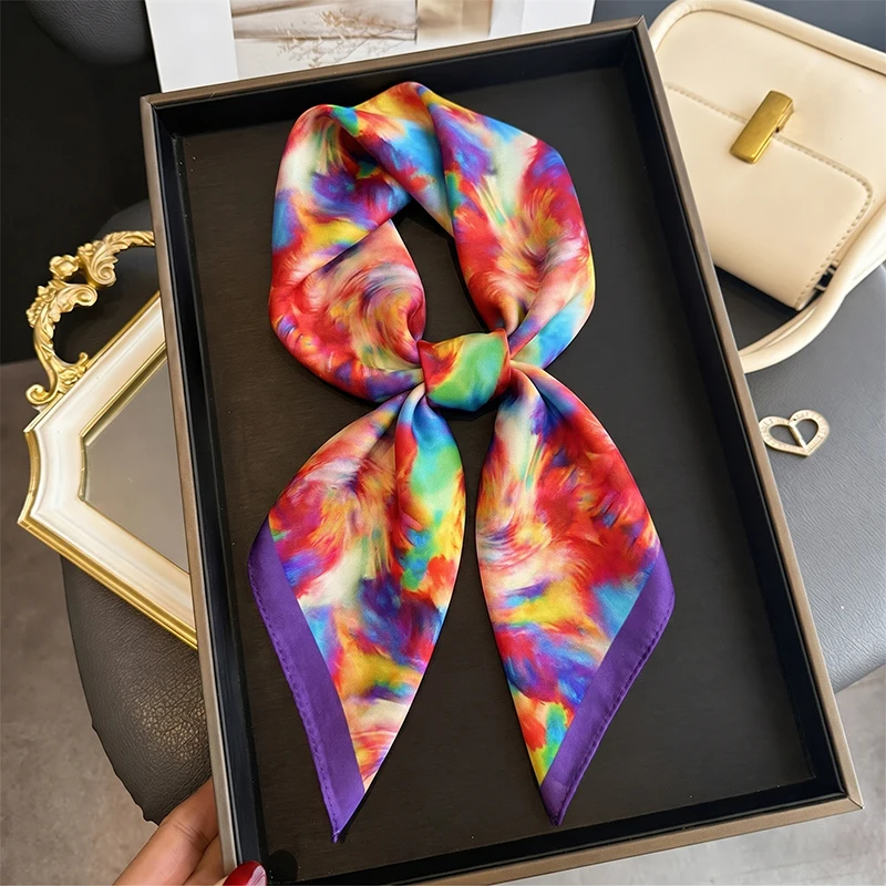 Scarf Fashion Hijab Silk Female Headscarf Shawls Bandana Neckerchief Ribbon Handkerchief Luxury Foulards Femme Accesories
Scarf Fashion Hijab Silk Female Headscarf Shawls Bandana Neckerchief Ribbon Handkerchief Luxury Foulards Femme Accesories