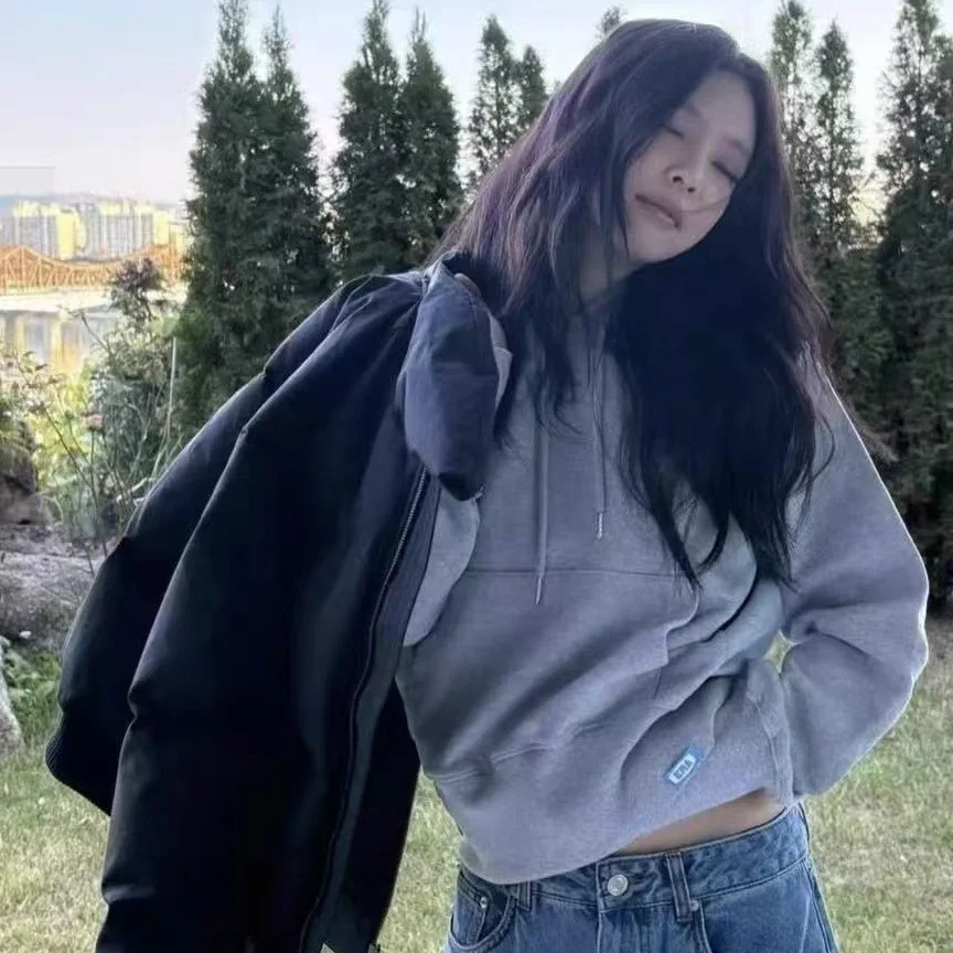 ay Fce Hoodie Casual Basic Sle Dongdaemun Collection Qui very for Young Women Zipper Closure Long Sve
ay Fce Hoodie Casual Basic Sle Dongdaemun Collection Qui very for Young Women Zipper Closure Long Sve