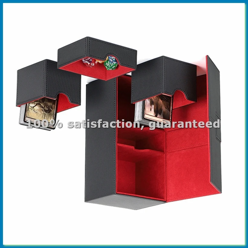 Multifunction Case Container Card Box Card Protector Card Deck Boxes Holds 200+ Card Carrying Organiser Case,Black & Red-SPMI
Multifunction Case Container Card Box Card Protector Card Deck Boxes Holds 200+ Card Carrying Organiser Case,Black & Red-SPMI