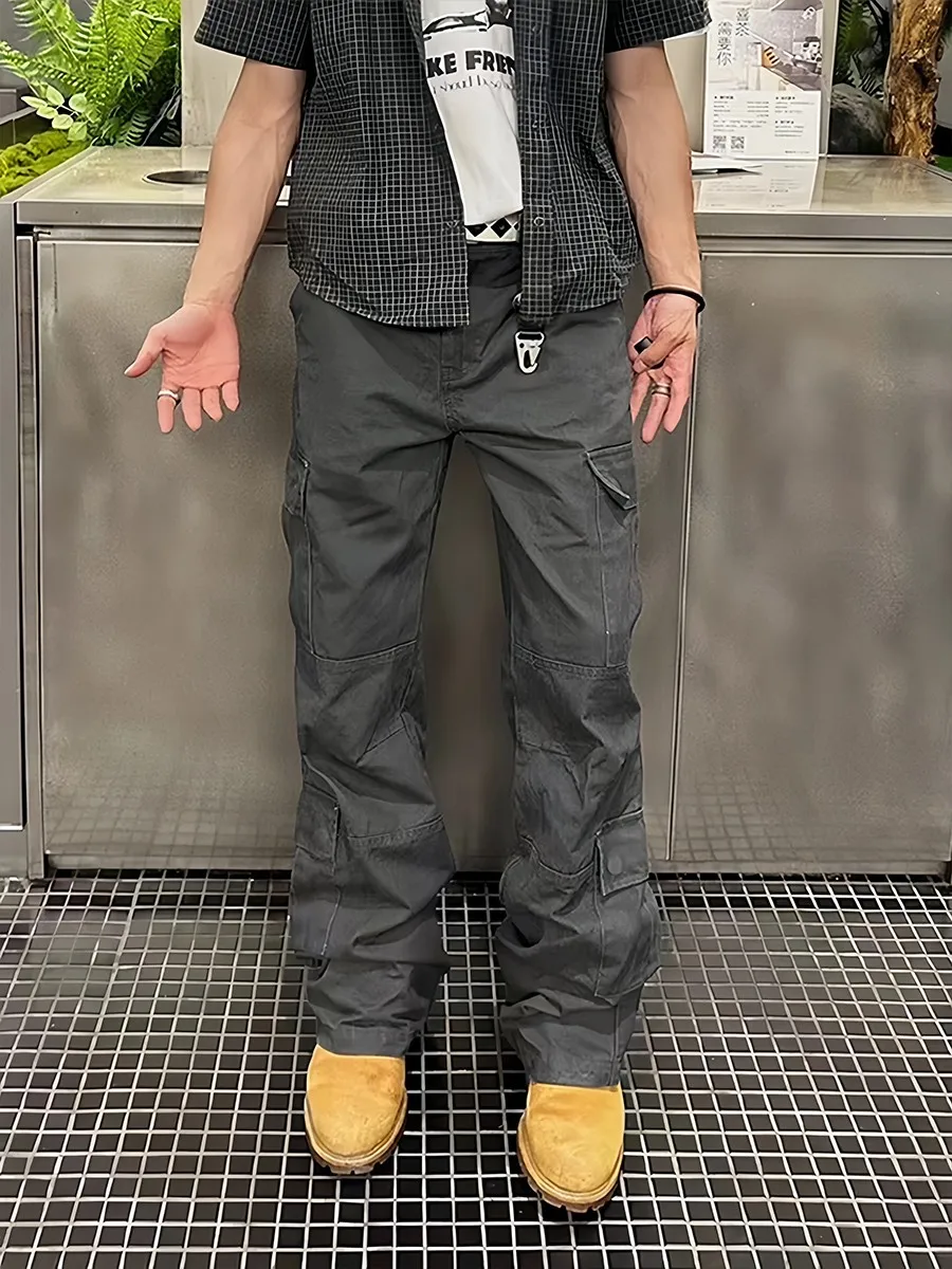 Lownn American Sle Casual Pants Men's Workwear Trousers with kets Loose Fit Spor Bell Bot Cotton Autumn Winter
Lownn American Sle Casual Pants Men's Workwear Trousers with kets Loose Fit Spor Bell Bot Cotton Autumn Winter