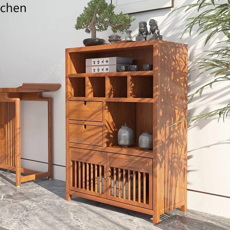 PYH solid wood tea cabinet tea set storage rack small modern high-end tea cabinet
PYH solid wood tea cabinet tea set storage rack small modern high-end tea cabinet