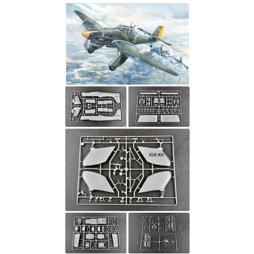 Trumpeter 02420 1/24 Scale JU87 JU-87 JU87A Ju-87A Stuka Fighter Plane Aircraft Craft Assembly Plastic Model Building Kit
Trumpeter 02420 1/24 Scale JU87 JU-87 JU87A Ju-87A Stuka Fighter Plane Aircraft Craft Assembly Plastic Model Building Kit