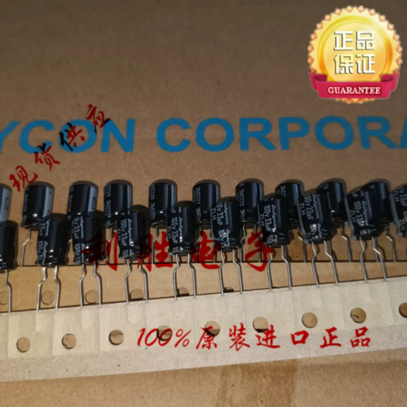 10-100 шт. японских конденсаторов Rubycon 33 мкФ 100В, 8*12 ZLH, высокочастотные, с низким сопротивлением
10-100 шт. японских конденсаторов Rubycon 33 мкФ 100В, 8*12 ZLH, высокочастотные, с низким сопротивлением