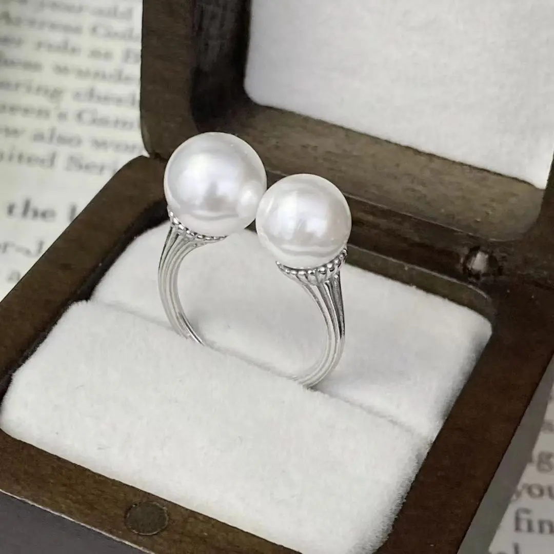 S925 Sterling Silver Adjustable Ring Mount Settings Findings Mountings Accessory Parts Fittings for 9-10mm Pearls 5pcs/lot
S925 Sterling Silver Adjustable Ring Mount Settings Findings Mountings Accessory Parts Fittings for 9-10mm Pearls 5pcs/lot