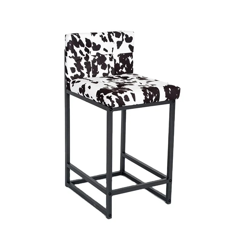 Modern Restaurant Metal Legs Printed Fabric Seats Middle Backrests Padded Bar Stool Chair with Foot Stool
Modern Restaurant Metal Legs Printed Fabric Seats Middle Backrests Padded Bar Stool Chair with Foot Stool