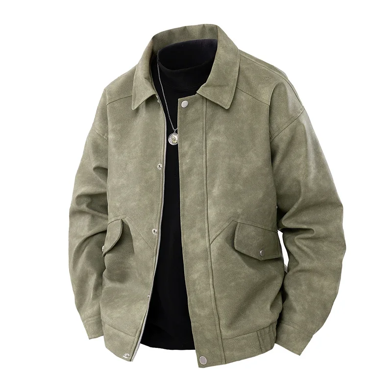 Men's Loose-fit Cropped Lapel Jacket spring and autumn Korean Style Casual Trendy Fashion Wear Lightweight Thickened coats
Men's Loose-fit Cropped Lapel Jacket spring and autumn Korean Style Casual Trendy Fashion Wear Lightweight Thickened coats