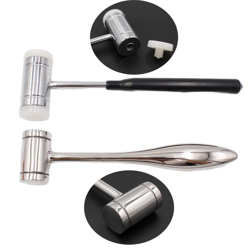1 PC Double-headed Nylon Dental Bone Hammer Stainless Steel Handle Autoclave Teeth Surgical Extraction Tool Dentist Instrument
1 PC Double-headed Nylon Dental Bone Hammer Stainless Steel Handle Autoclave Teeth Surgical Extraction Tool Dentist Instrument