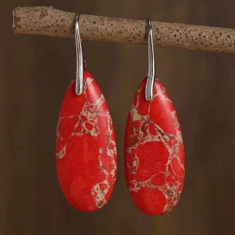 Ethnic Inlaid Red Stone Dangle Women's Earrings Vintage Silver Color Geometry Daily Wear Party Jewelry Anniversary Gift
Ethnic Inlaid Red Stone Dangle Women's Earrings Vintage Silver Color Geometry Daily Wear Party Jewelry Anniversary Gift