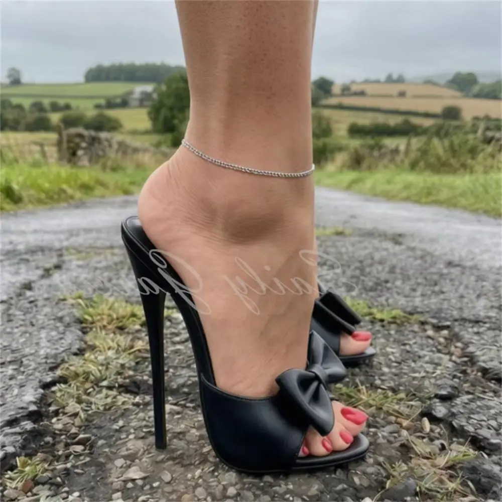 Red Pu Leather Bowknot Decor High Heel Slippers Women Sexy 16cm Open Toe Stilettoheel Slip On Slingback Nightclub Dress Mules
Red Pu Leather Bowknot Decor High Heel Slippers Women Sexy 16cm Open Toe Stilettoheel Slip On Slingback Nightclub Dress Mules